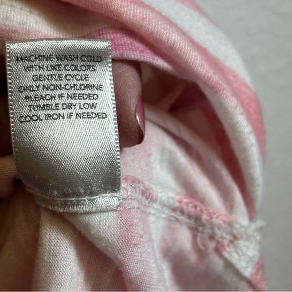 CJ Banks Women’s Multi Color Striped Cotton High Low Hem Scoop neck 1X - Picture 10 of 10